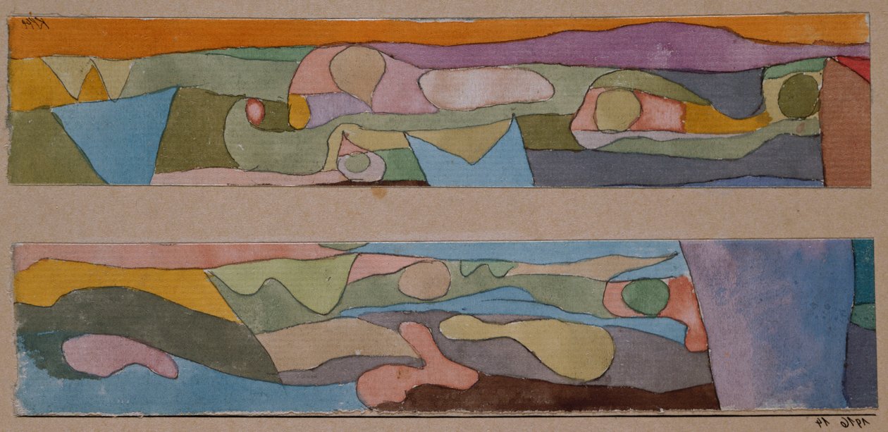 Dva malé akvarely od Paul Klee