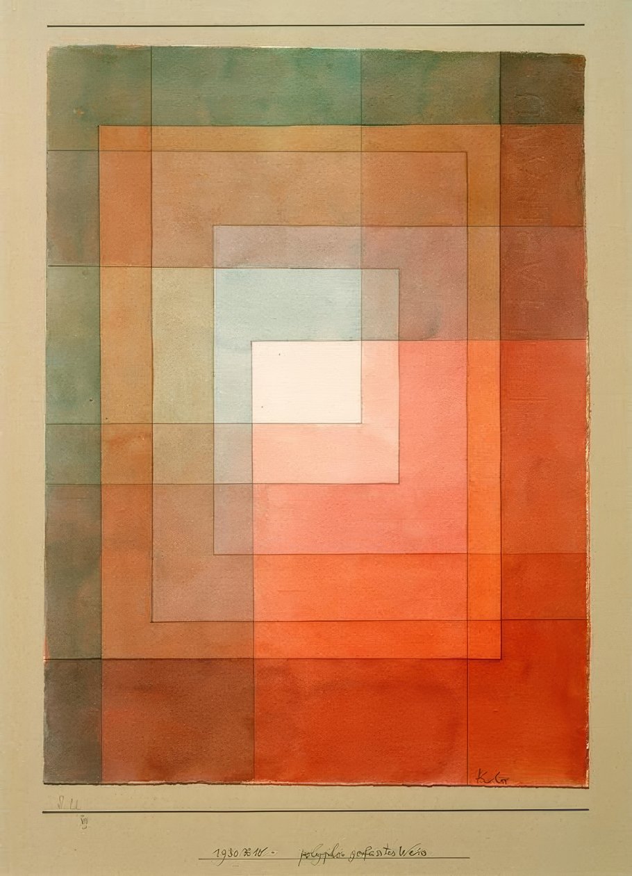 polyfonní bílá od Paul Klee