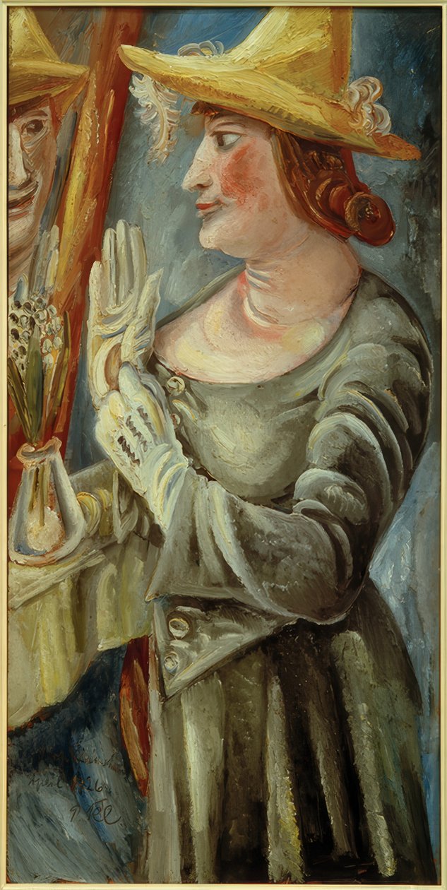 Paní K. před zrcadlem od Paul Kleinschmidt