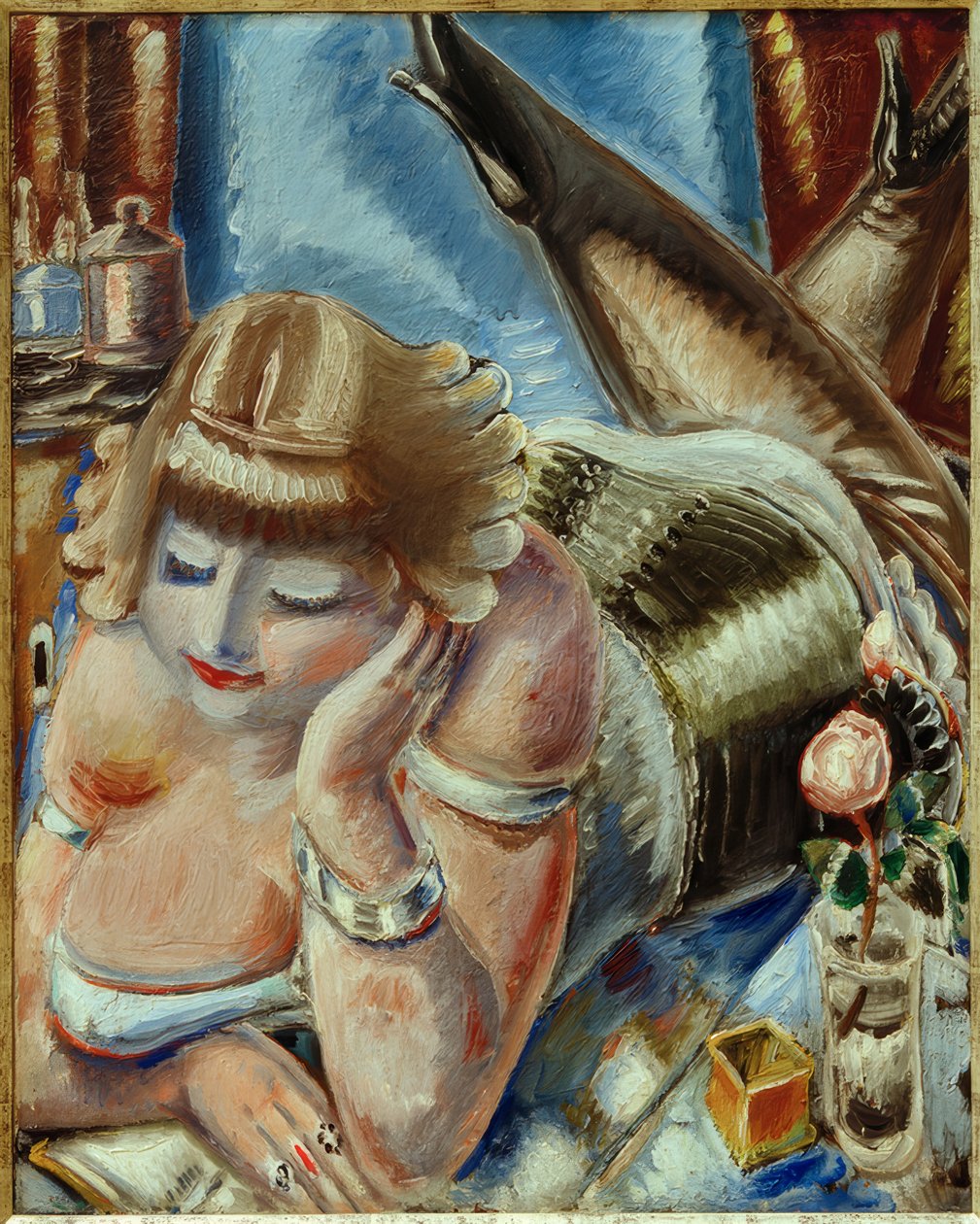 Lesende Frau od Paul Kleinschmidt