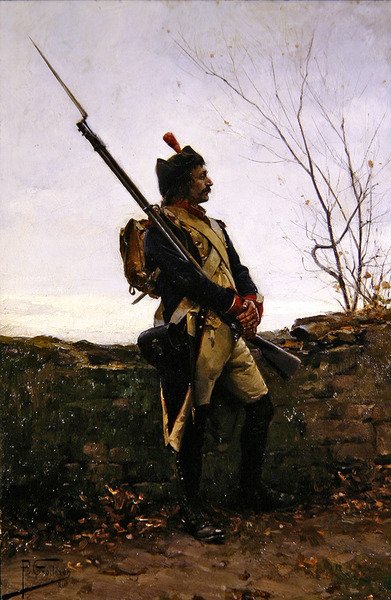 Sentinel (olej na plátně) od Paul Louis Narcisse Grolleron