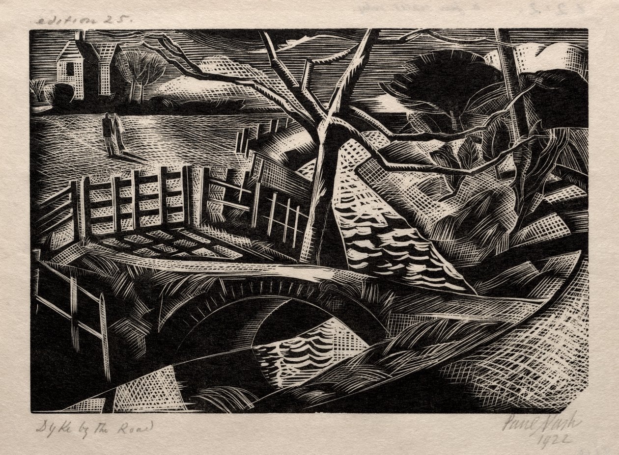Hráz u silnice od Paul Nash