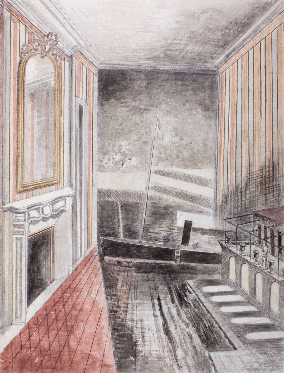 Přístav a pokoj od Paul Nash
