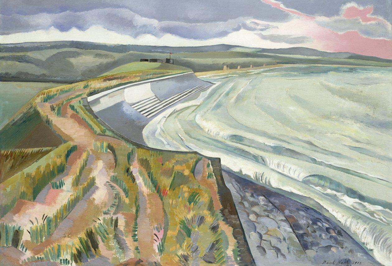 Zeď proti moři od Paul Nash