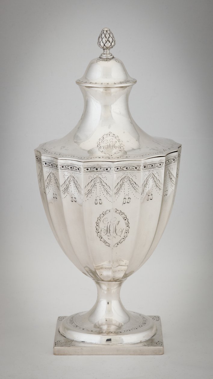 Sugar Urn, cca 1795 (stříbrná) od Paul Revere