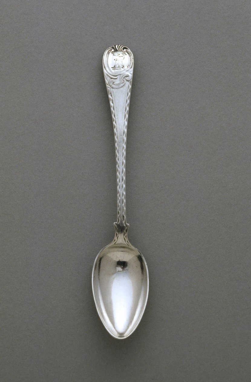 Čajová lžička, c. 1765-1790 (stříbro) od Paul Revere