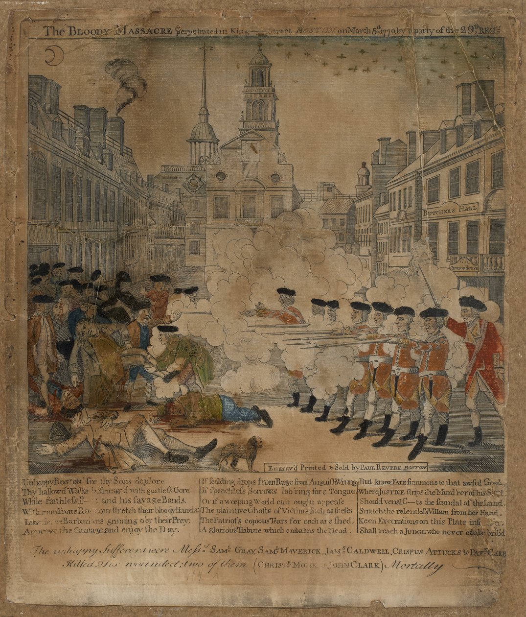 Krvavý masakr od Paul Revere