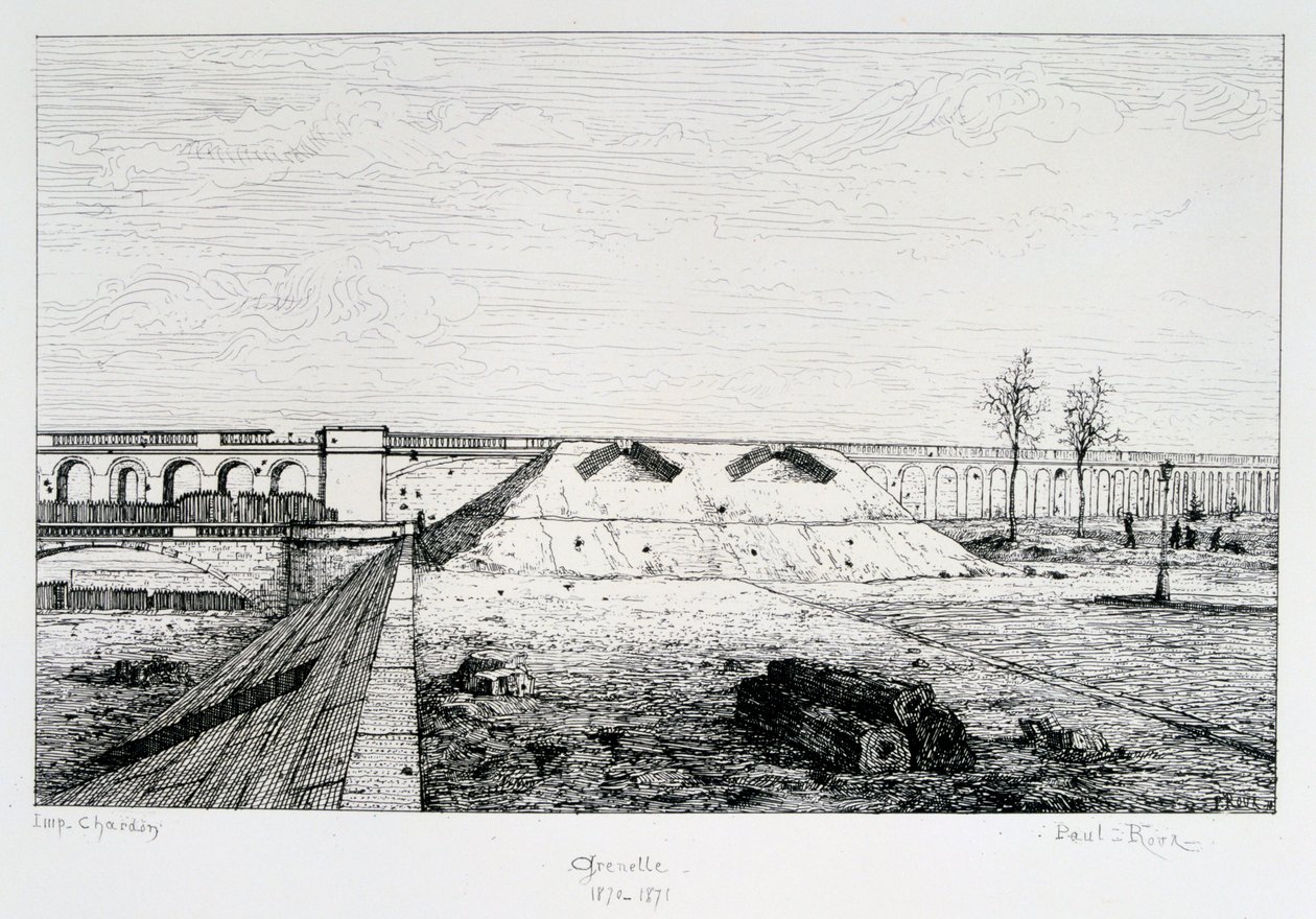 Grenelle, obléhání Paříže, 1870-1871 od Paul Roux