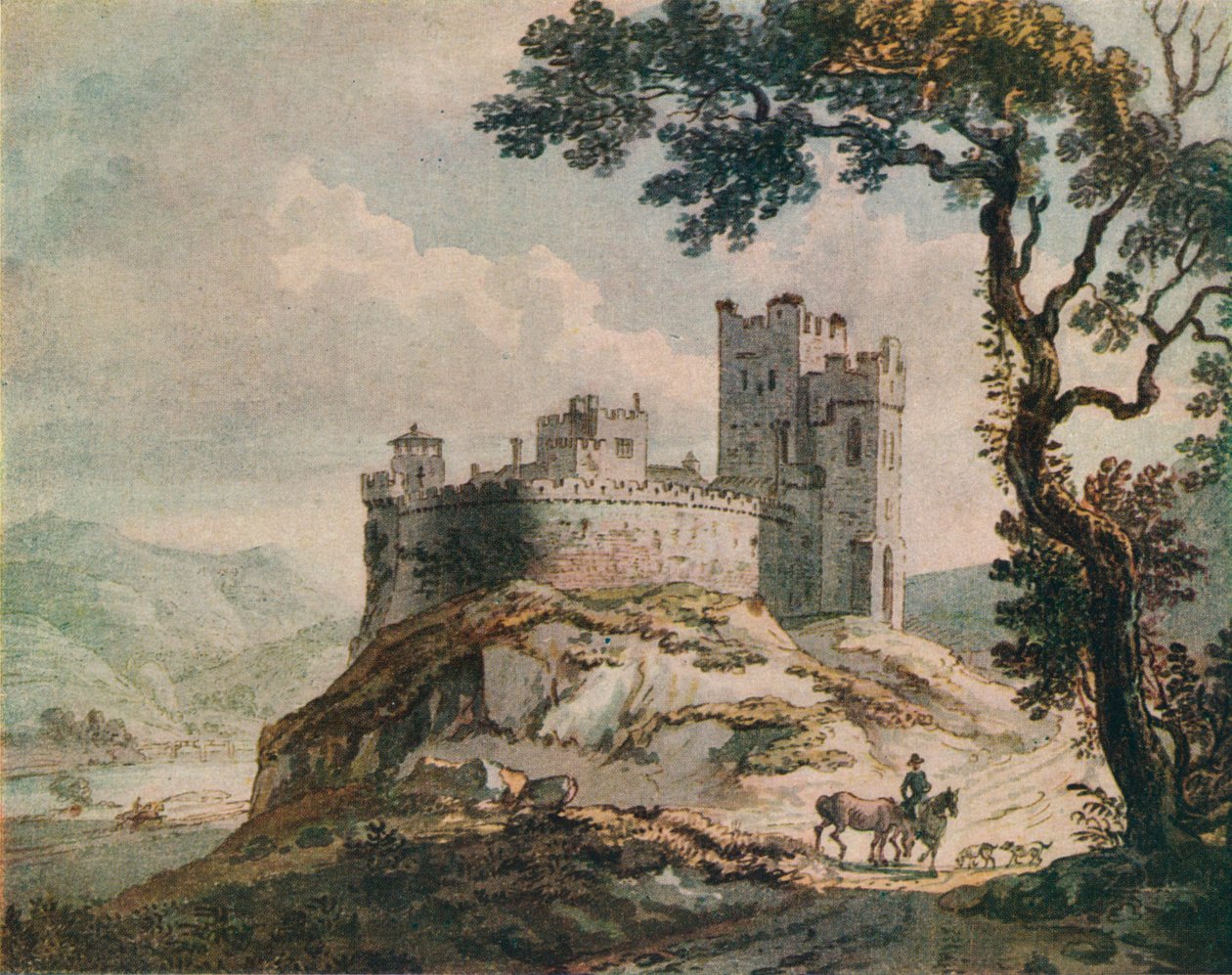 Starý hrad, c1764 od Paul Sandby