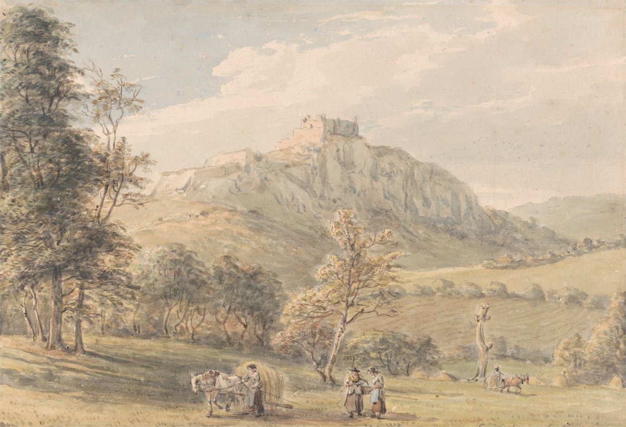 Hrad Carreg Kennen od Paul Sandby