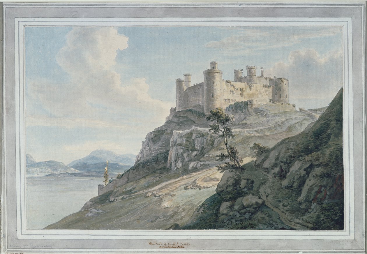 Hrad Harlech od Paul Sandby
