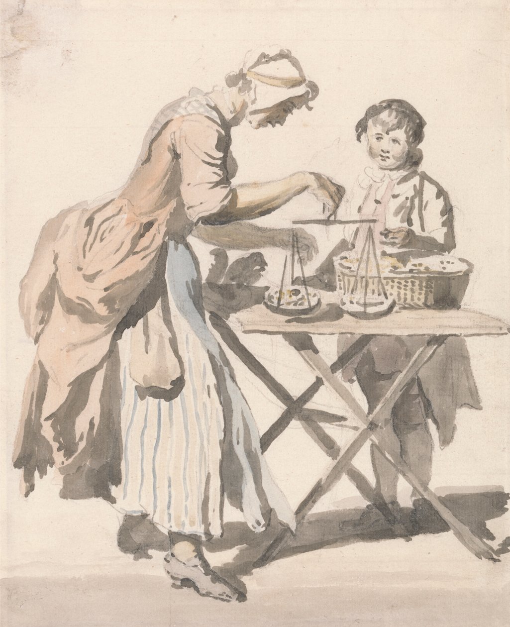 London Cries: "Black Heart Cherries..." od Paul Sandby
