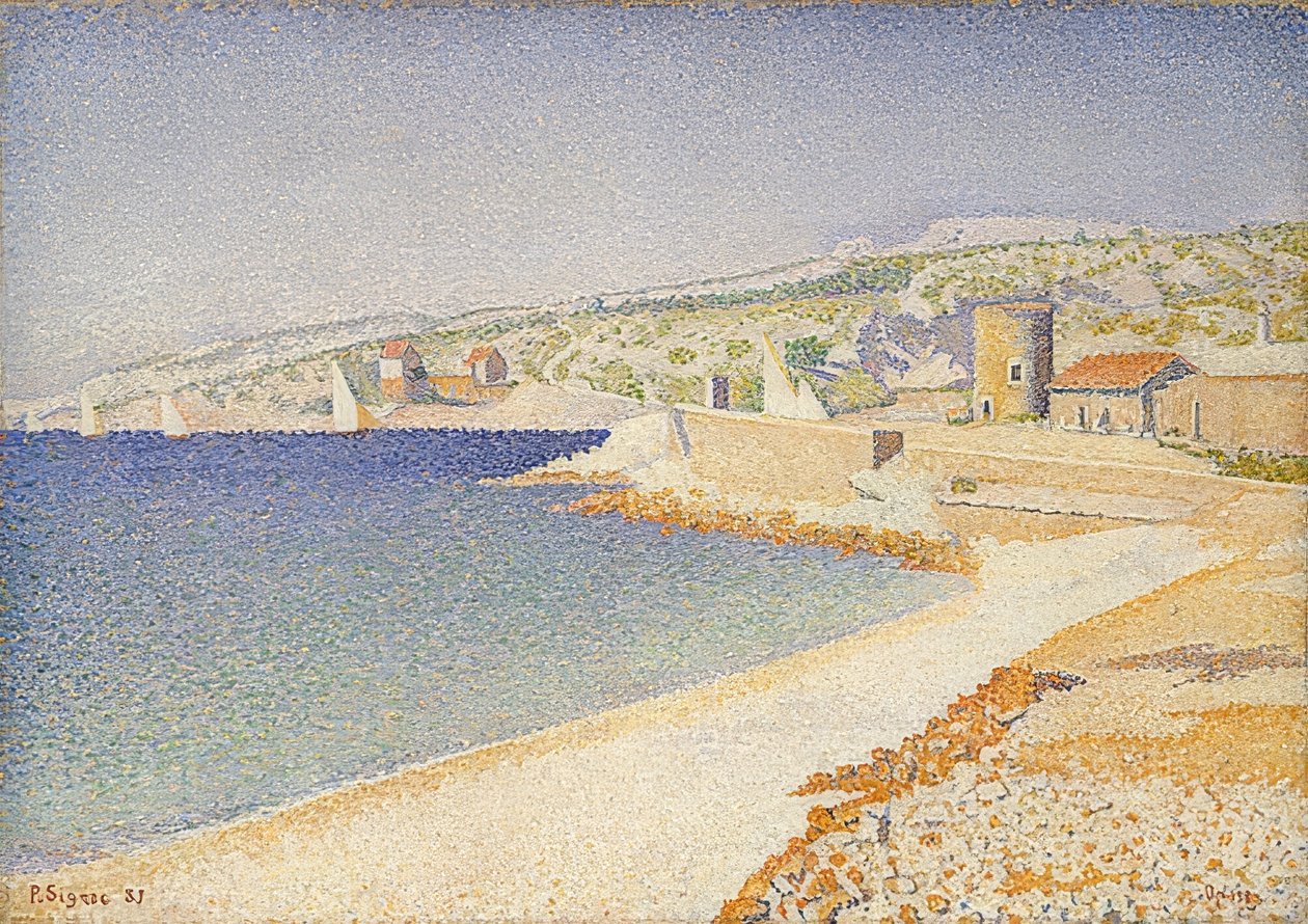 Der Pier in Cassis, Opus 198. 1889 od Paul Signac