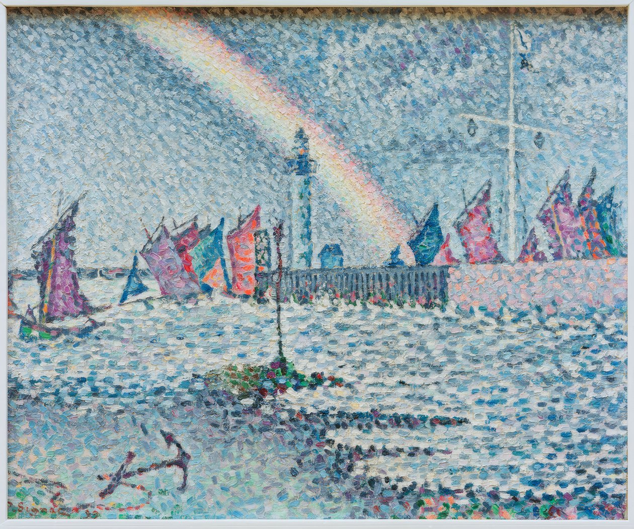 Vjezd do přístavu Honfleur od Paul Signac