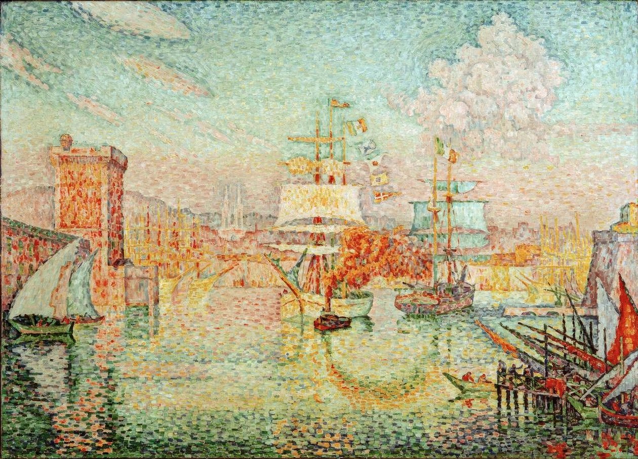 Vjezd do přístavu Marseille od Paul Signac