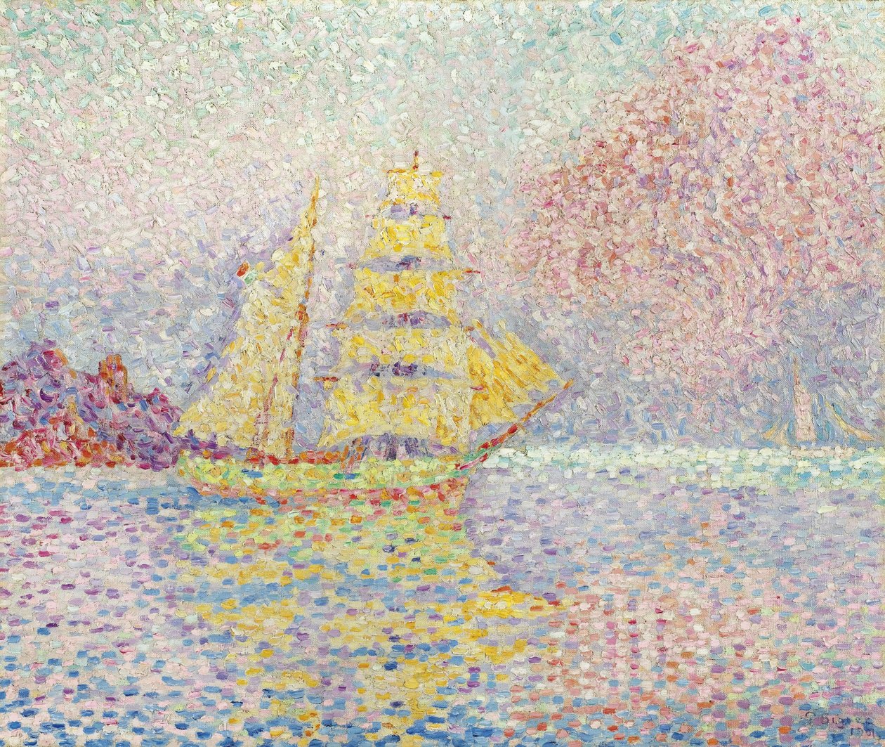 Italská briga v Agay, 1901 od Paul Signac