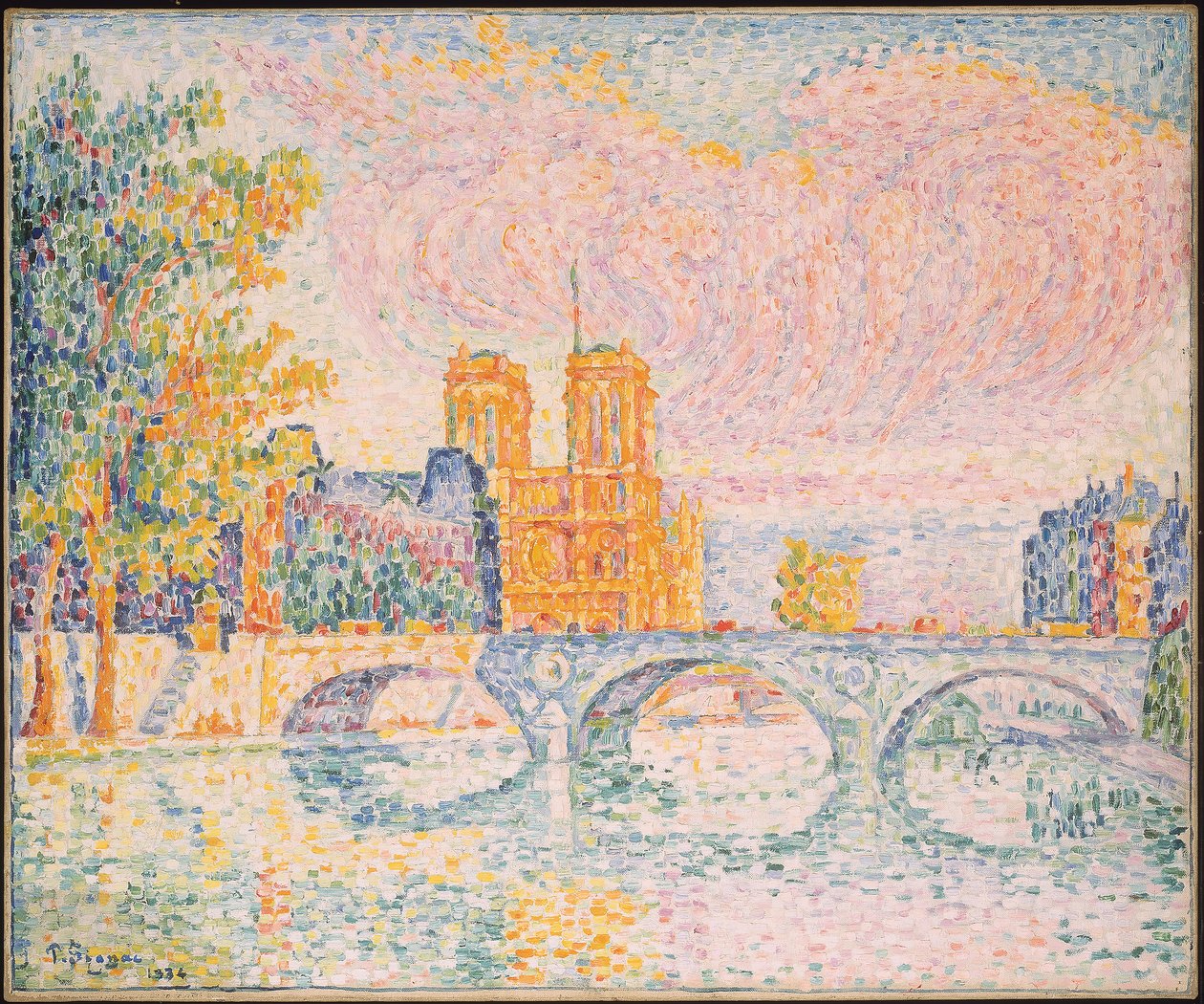 Město. Paříž od Paul Signac