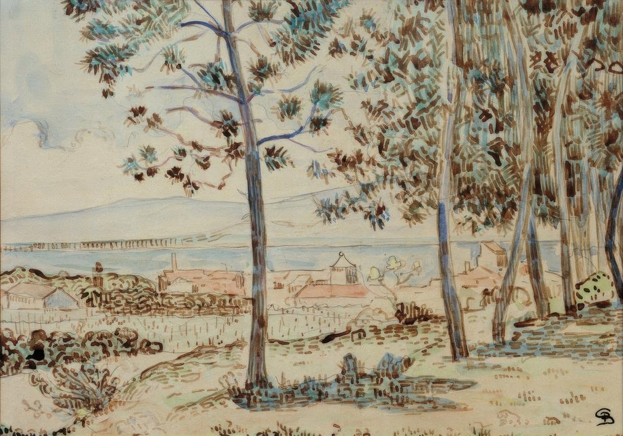 Katedrála v Quimperle od Paul Signac