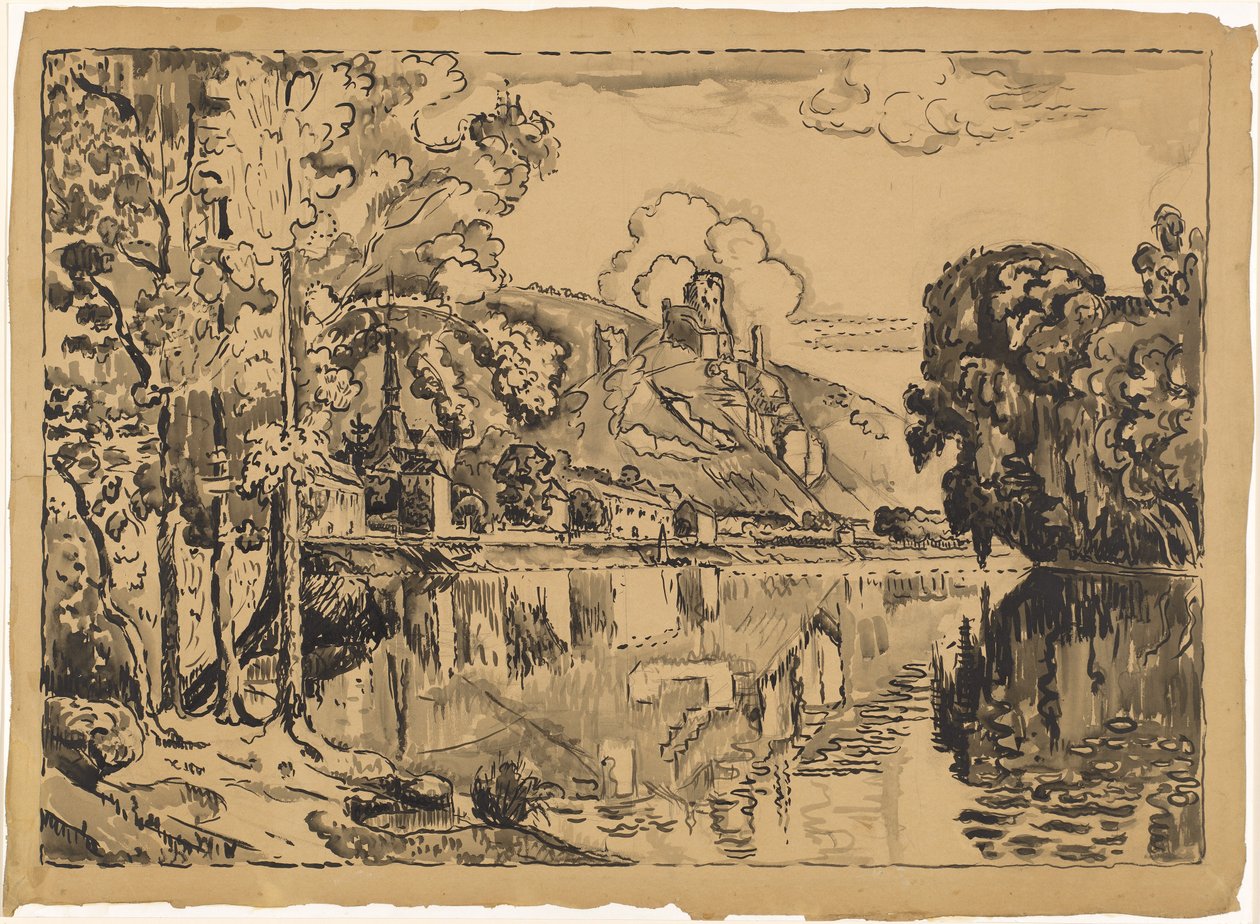 Les Andelys na letní ráno od Paul Signac