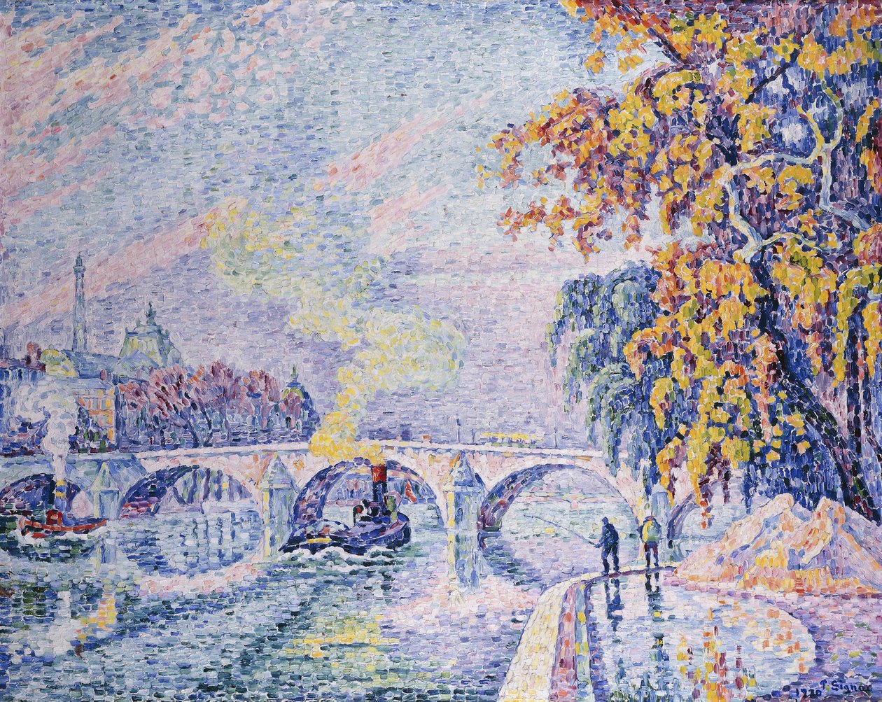 Královský most, podzim; Pont Royal, podzim, 1930 od Paul Signac