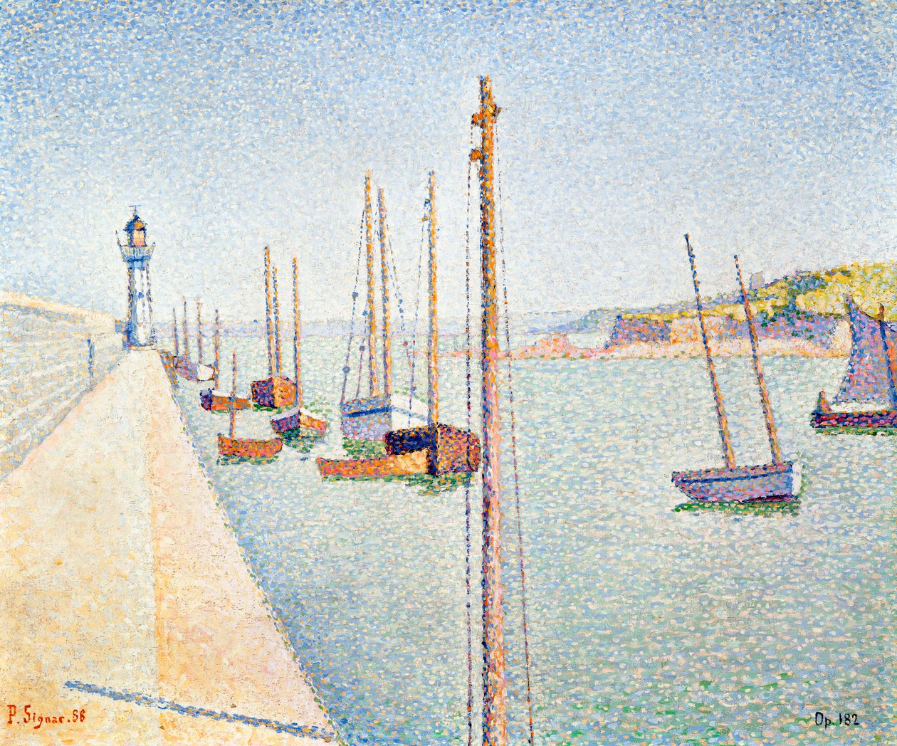 Portrieux, Bretaň, 1888 od Paul Signac