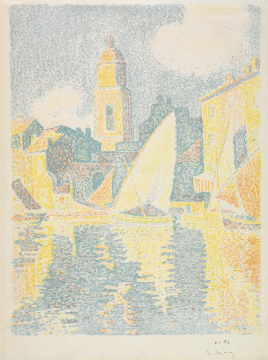 Saint-Tropez: Přístav, 1897-1898. od Paul Signac