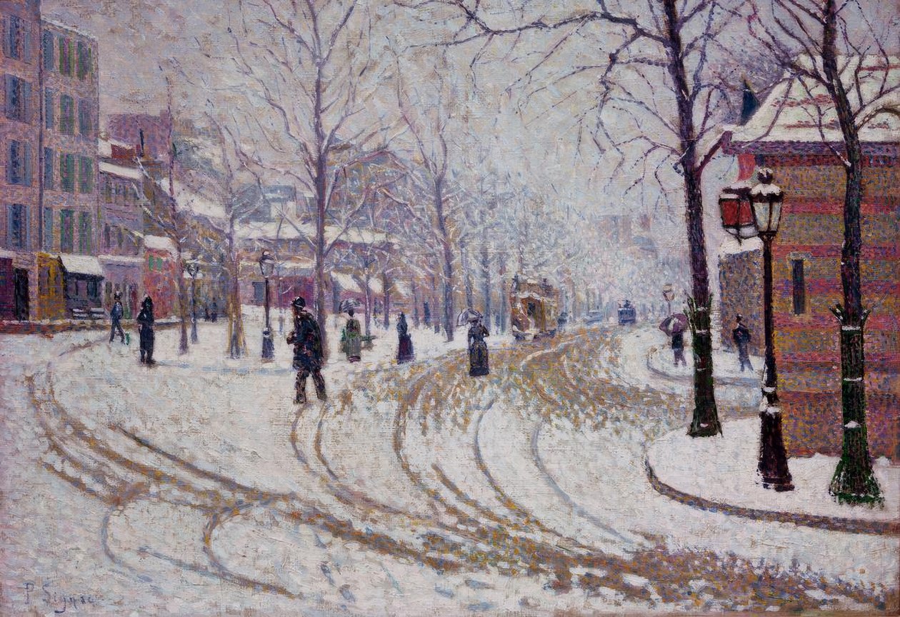 Sníh - Boulevard de Clichy v Paříži od Paul Signac
