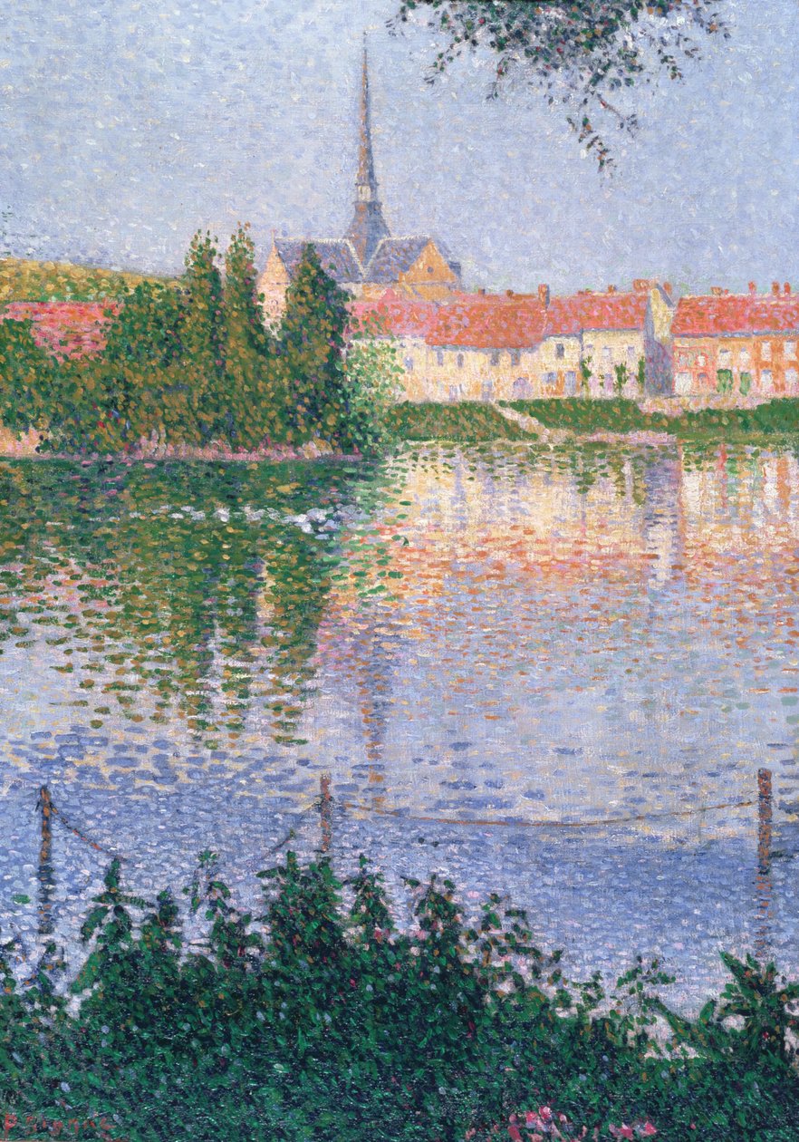 Ostrov v Lucas poblíž Les Andelys od Paul Signac