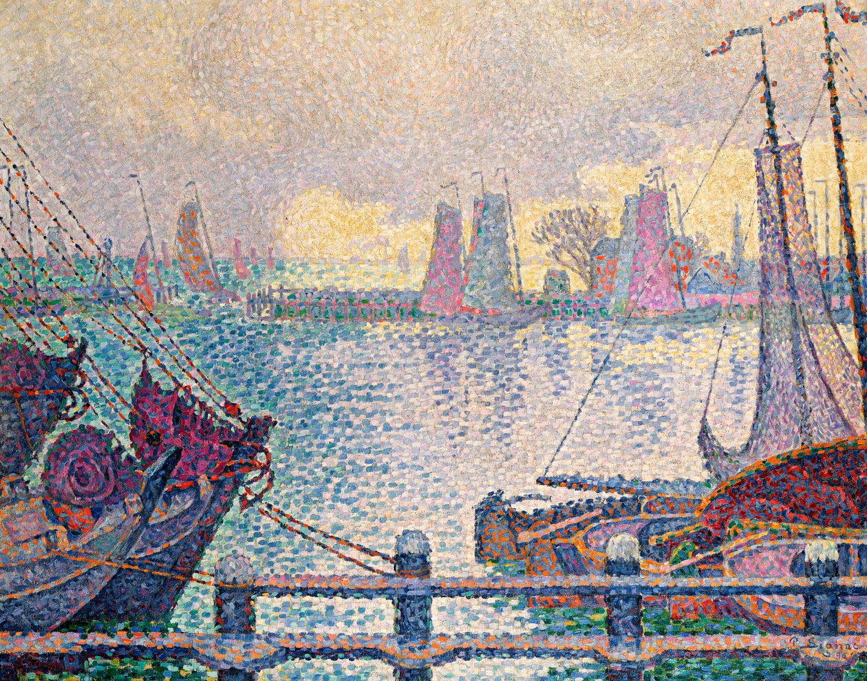 Volendamský přístav, 1896 od Paul Signac