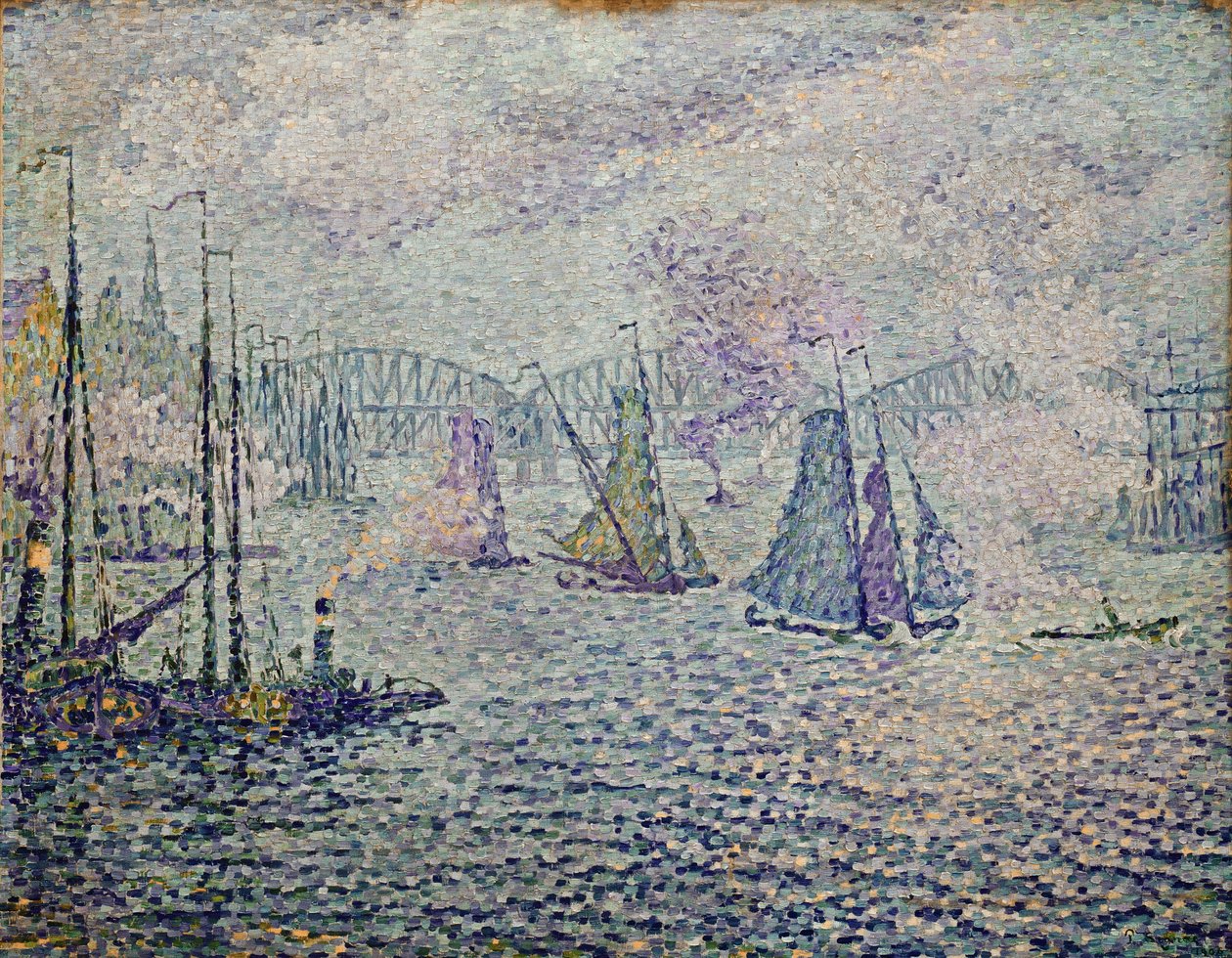 Rotterdamský přístav od Paul Signac