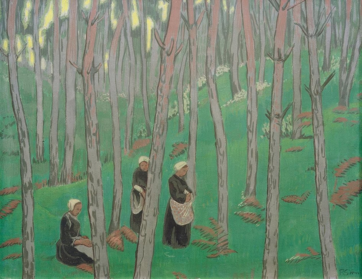 Sběratelé hub v lese od Paul Sérusier