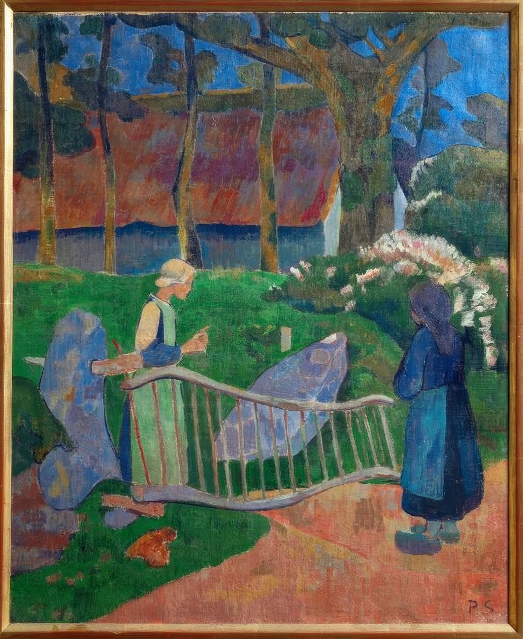 Květovaná bariéra, Le Pouldu (Finistère) od Paul Sérusier