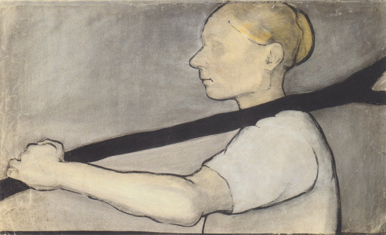 Farmářova manželka nesoucí vidličku větve od Paula Modersohn Becker