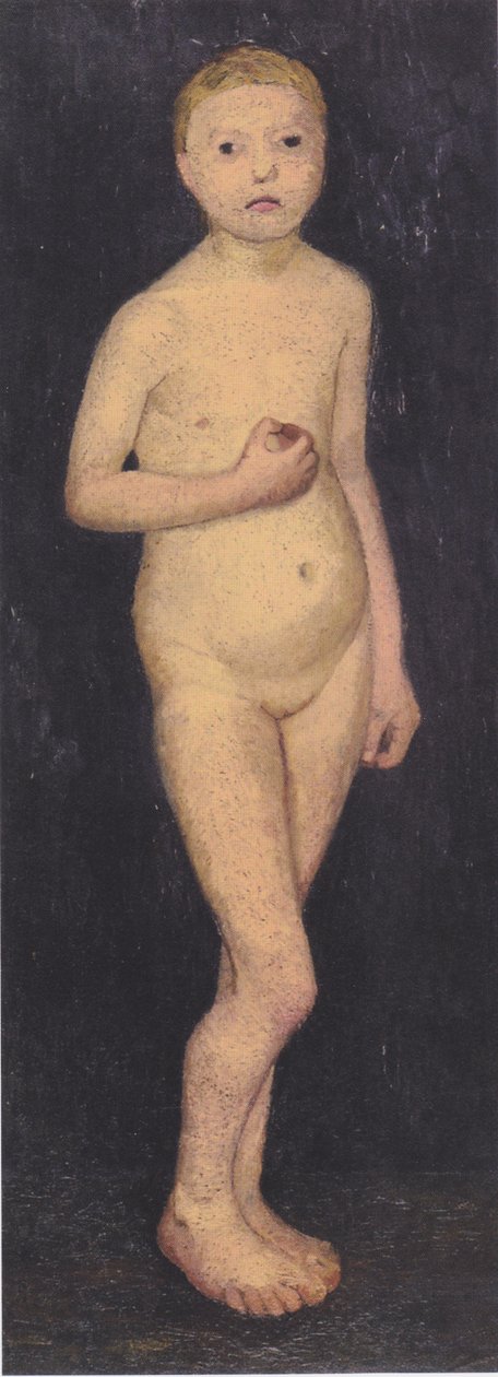 Skvěle stojící nahá dívka od Paula Modersohn Becker