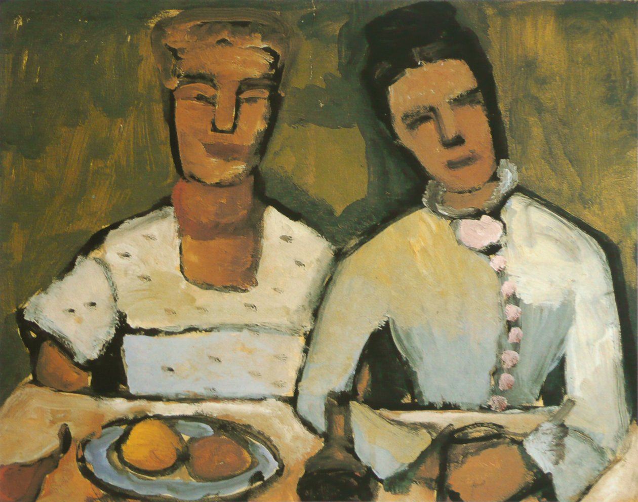 Lee Hoetger a jeho sestra od Paula Modersohn Becker