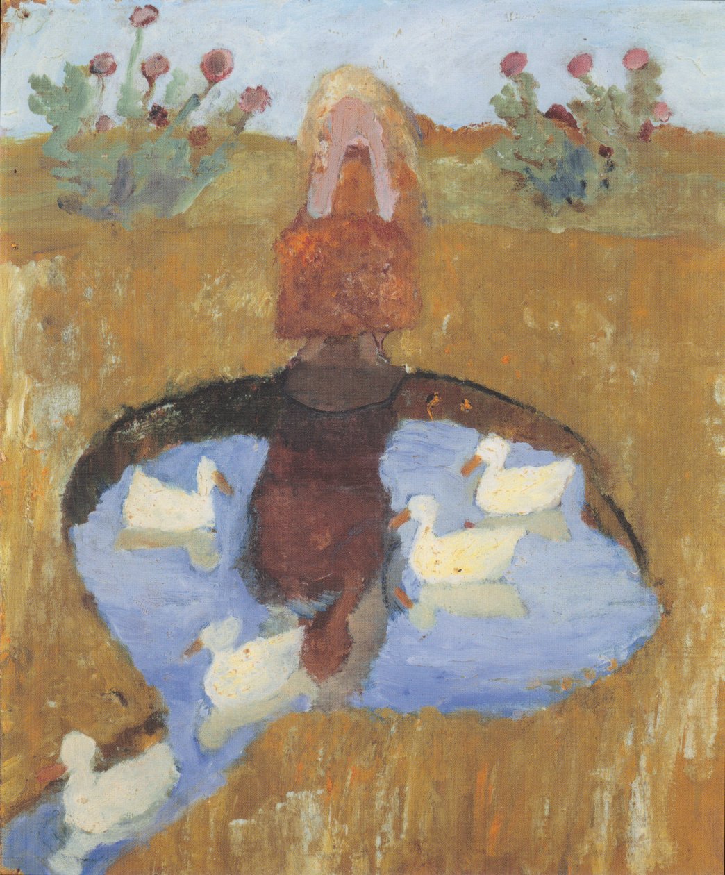 Dívka u kachního rybníka od Paula Modersohn Becker