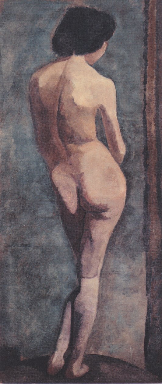 Stojící ženská akt zezadu od Paula Modersohn Becker