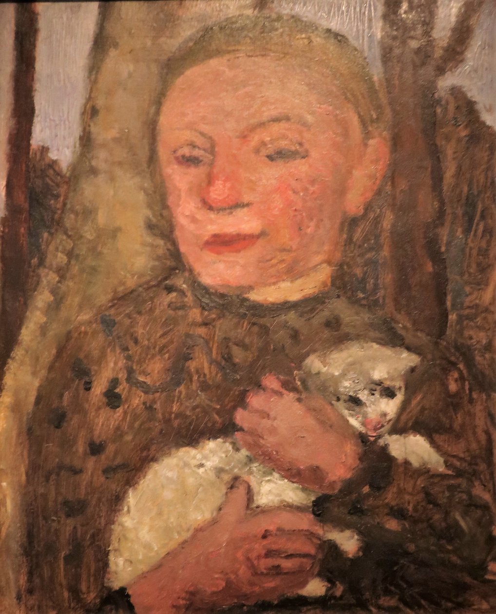 1904 Modersohn-Becker Dívka s jehnětem od Paula Modersohn Becker