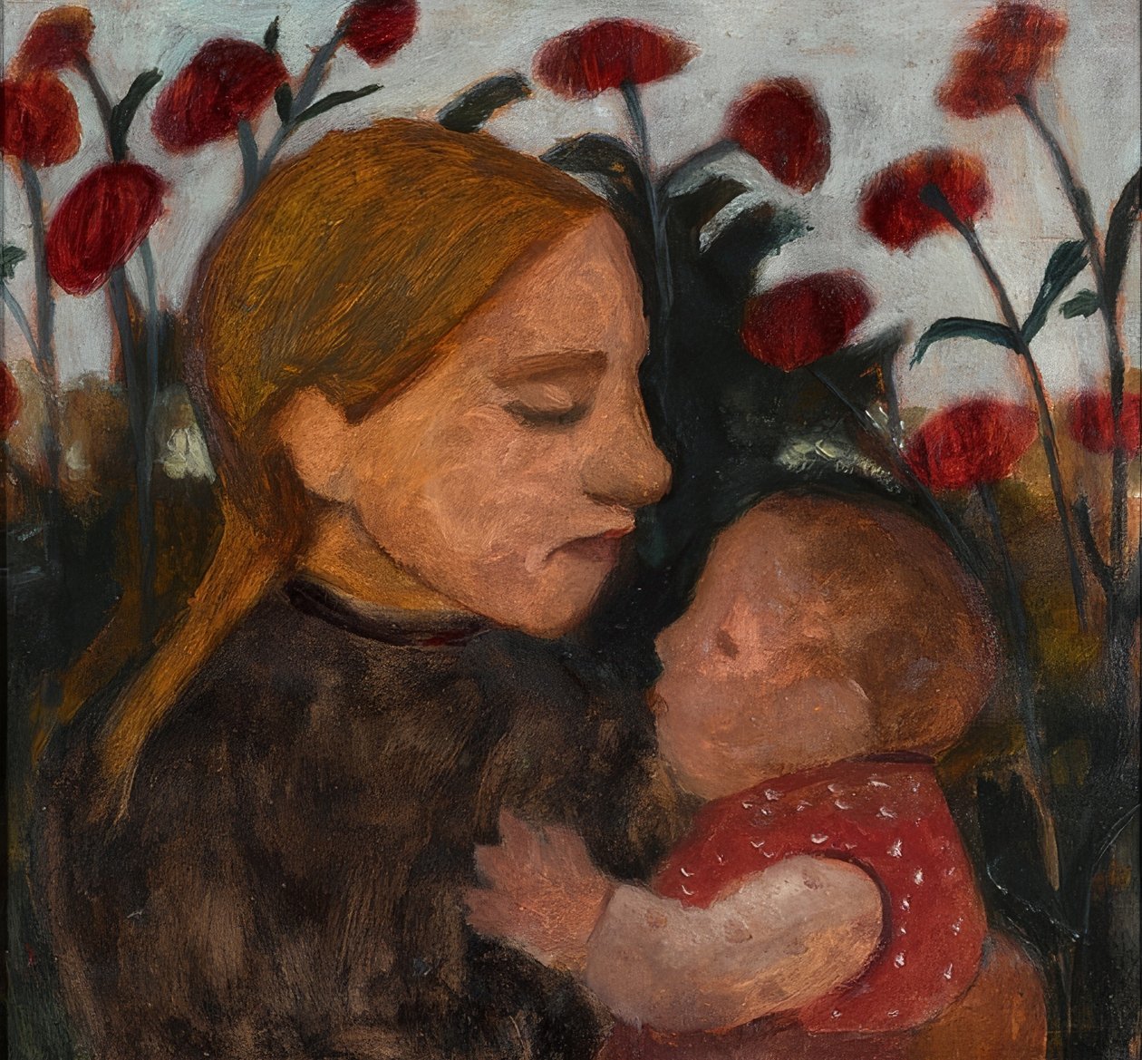 Mladá žena s dítětem. 1902 od Paula Modersohn Becker