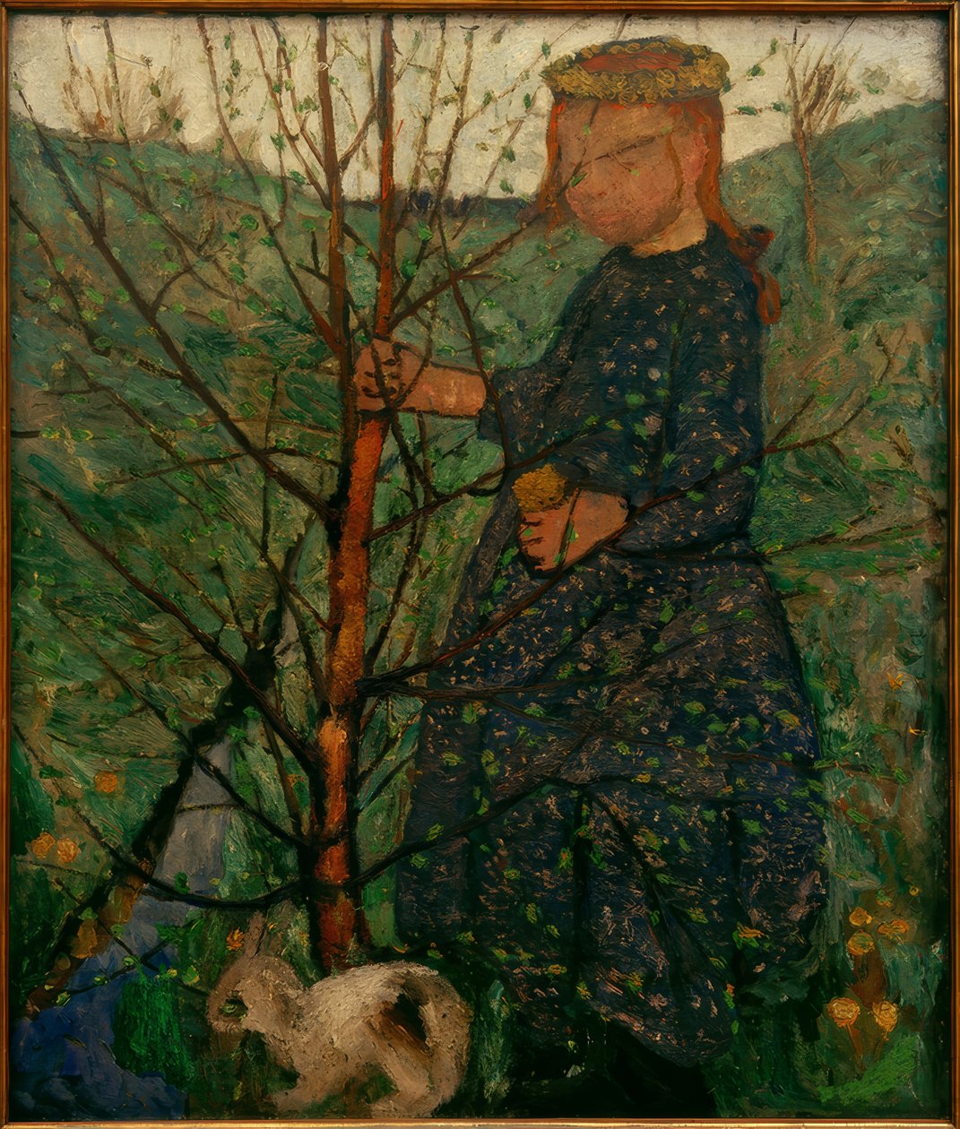 Dítě s králíkem od Paula Modersohn Becker