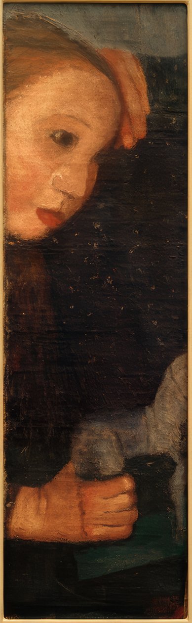 Dívka s dřevěným koněm od Paula Modersohn Becker