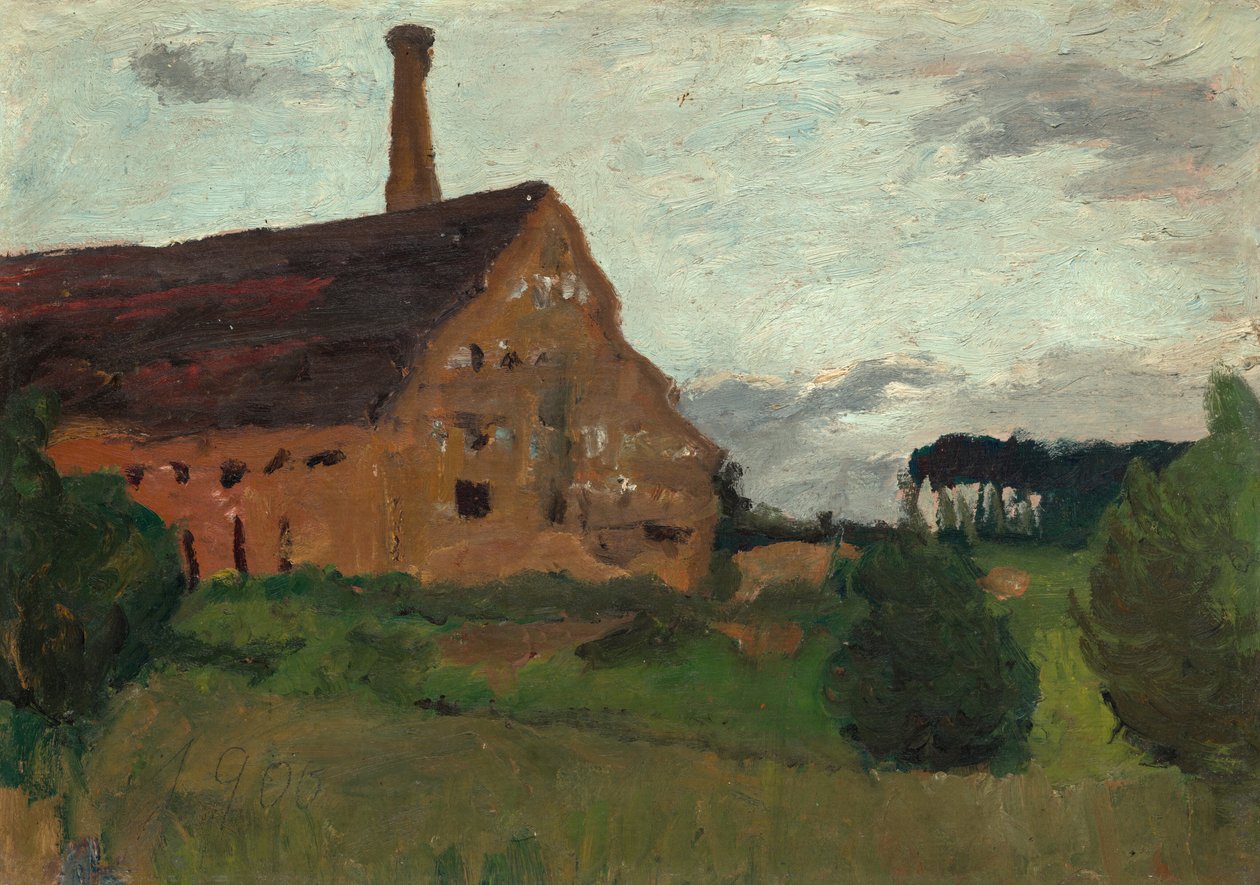 Stará továrna od Paula Modersohn Becker