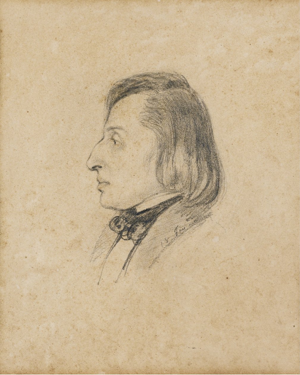 Portrét Frédérica Chopina od Pauline Viardot García