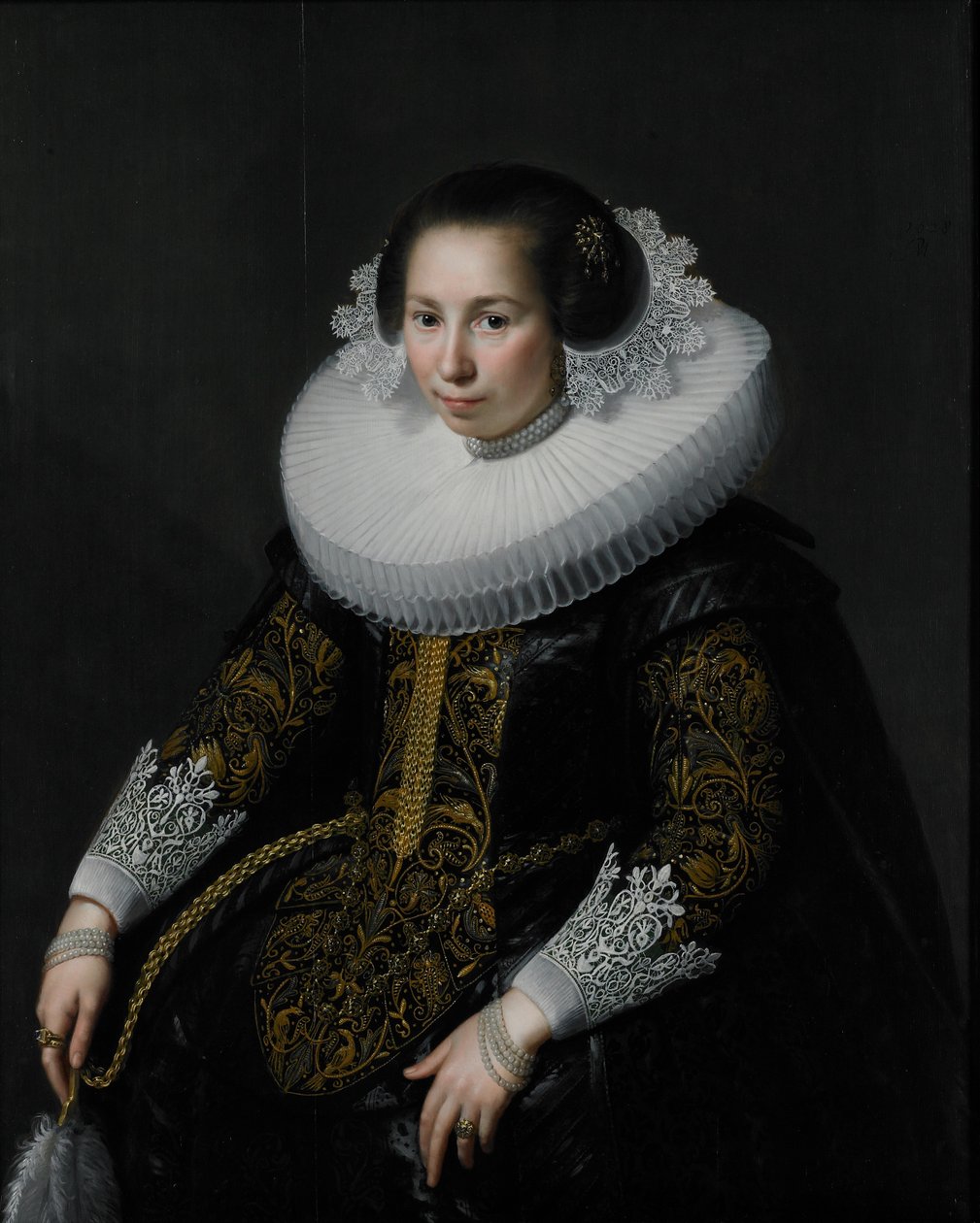 Portrét Cathariny van Voorst, 1628 od Paulus Moreelse