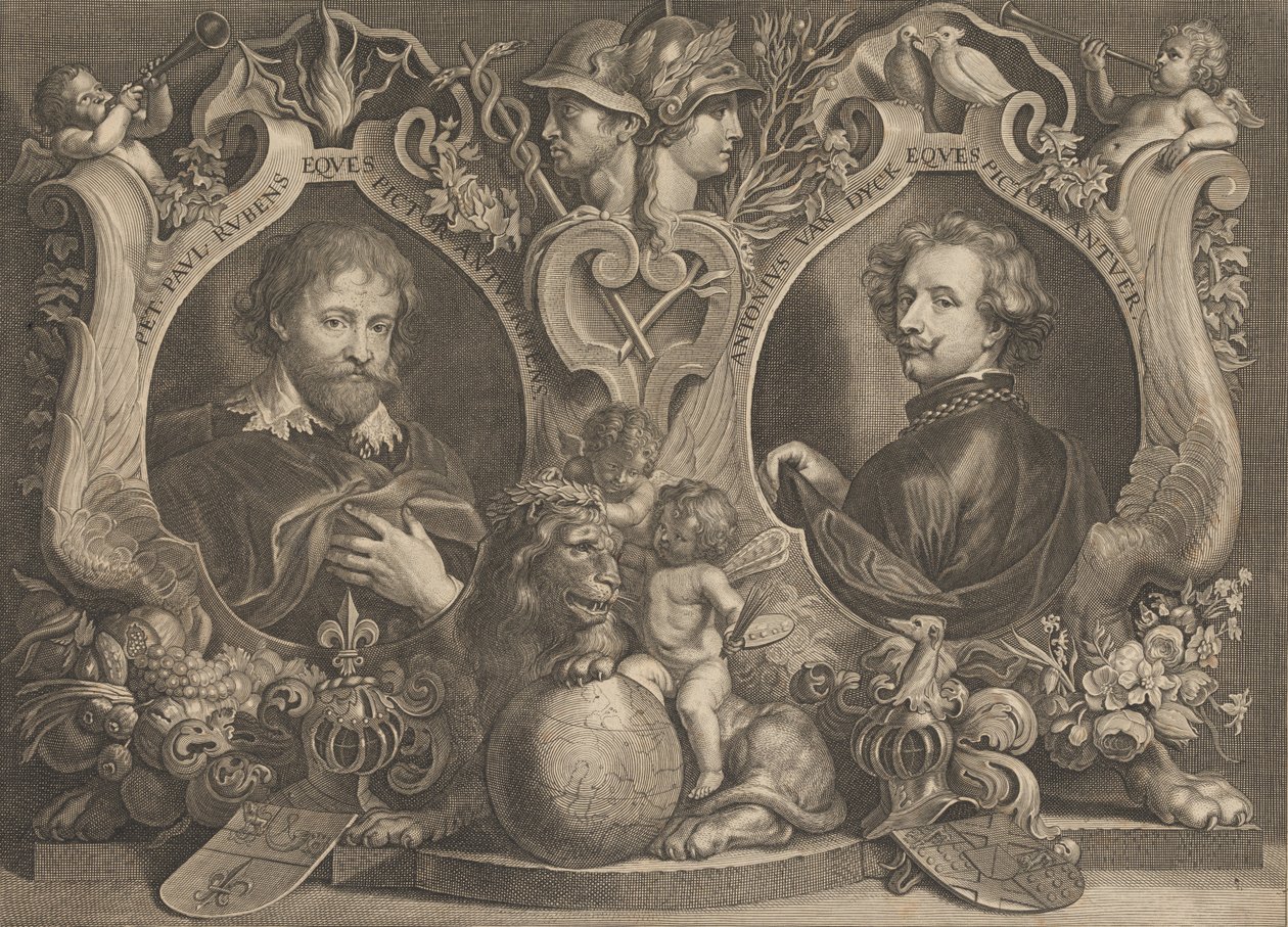 Antonius Van Dyck Knight a Peter Paul Rubens od Paulus Pontius