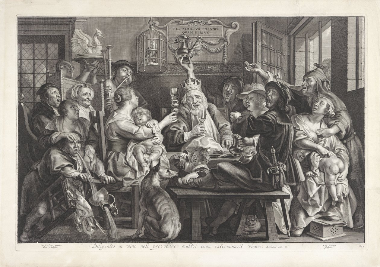 Král pije (Epiphany) od Paulus Pontius
