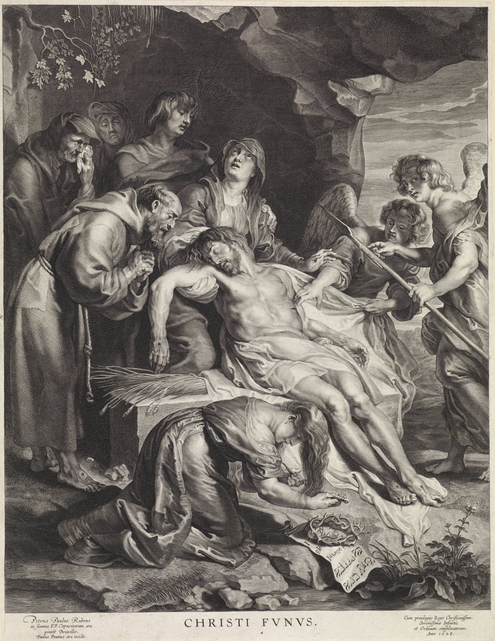 Graflegging van Christus Christi Fvnvs (název na objektu) od Paulus Pontius