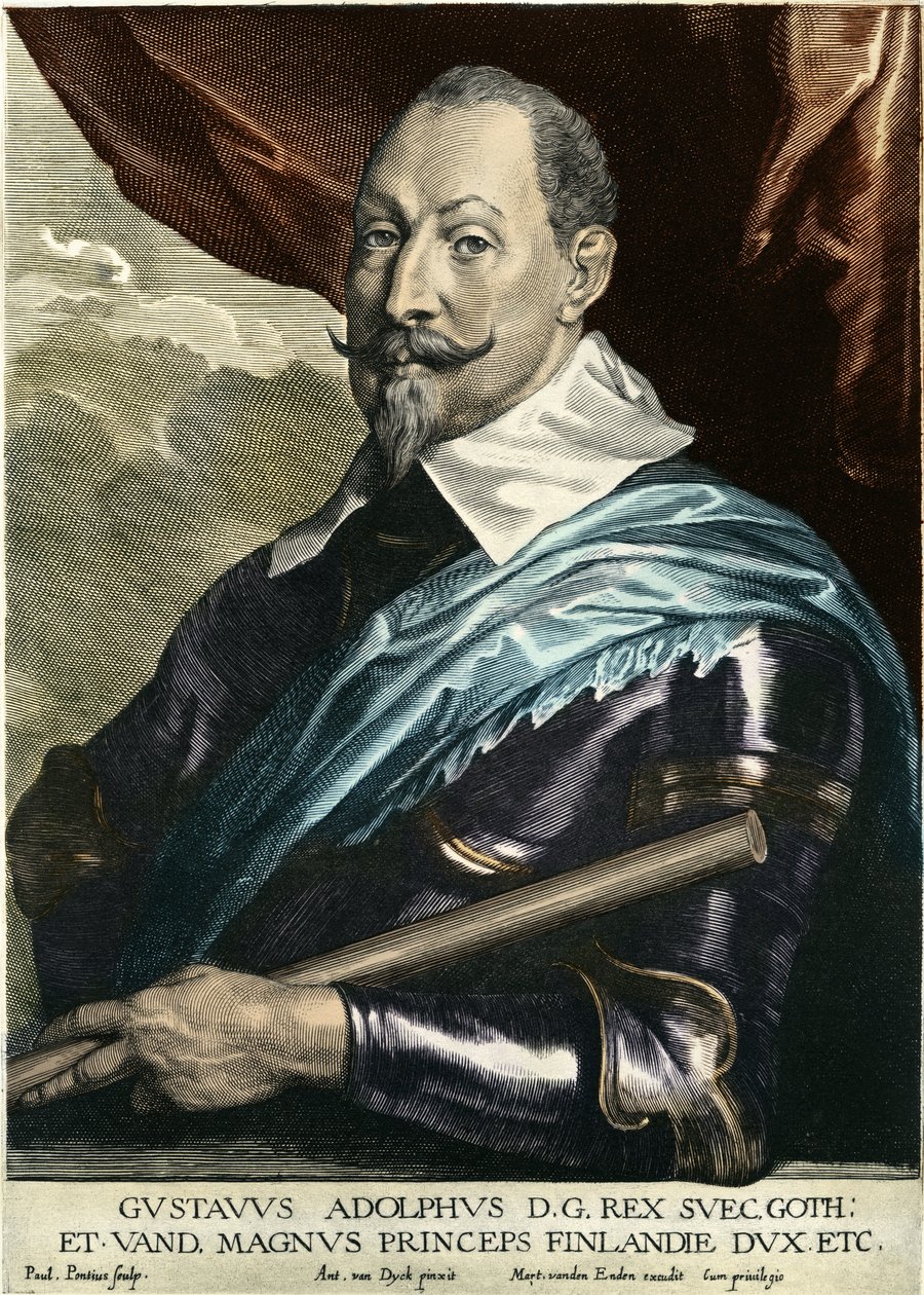 Gustav II Adolfo Vasa od Paulus Pontius