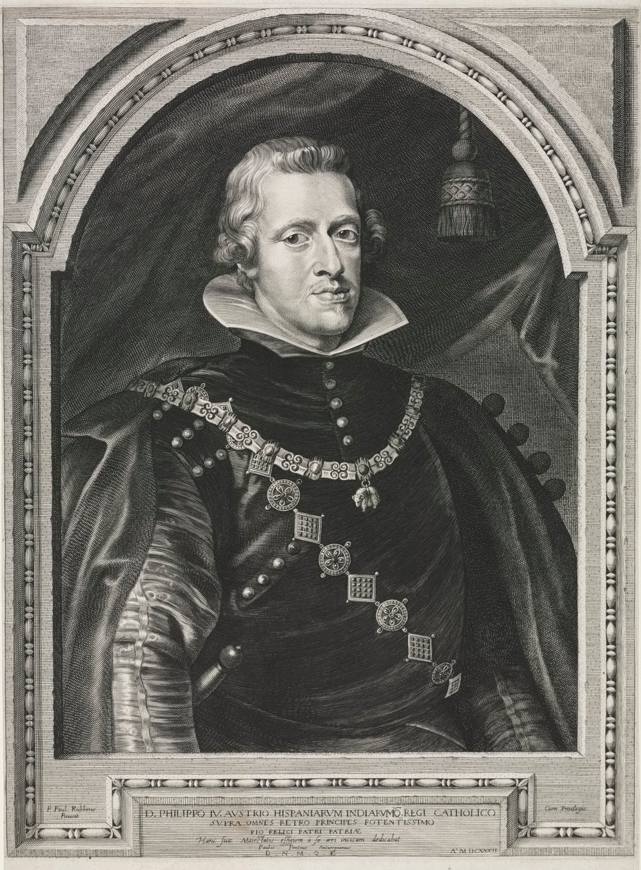 Portrét Filipa IV. od Paulus Pontius