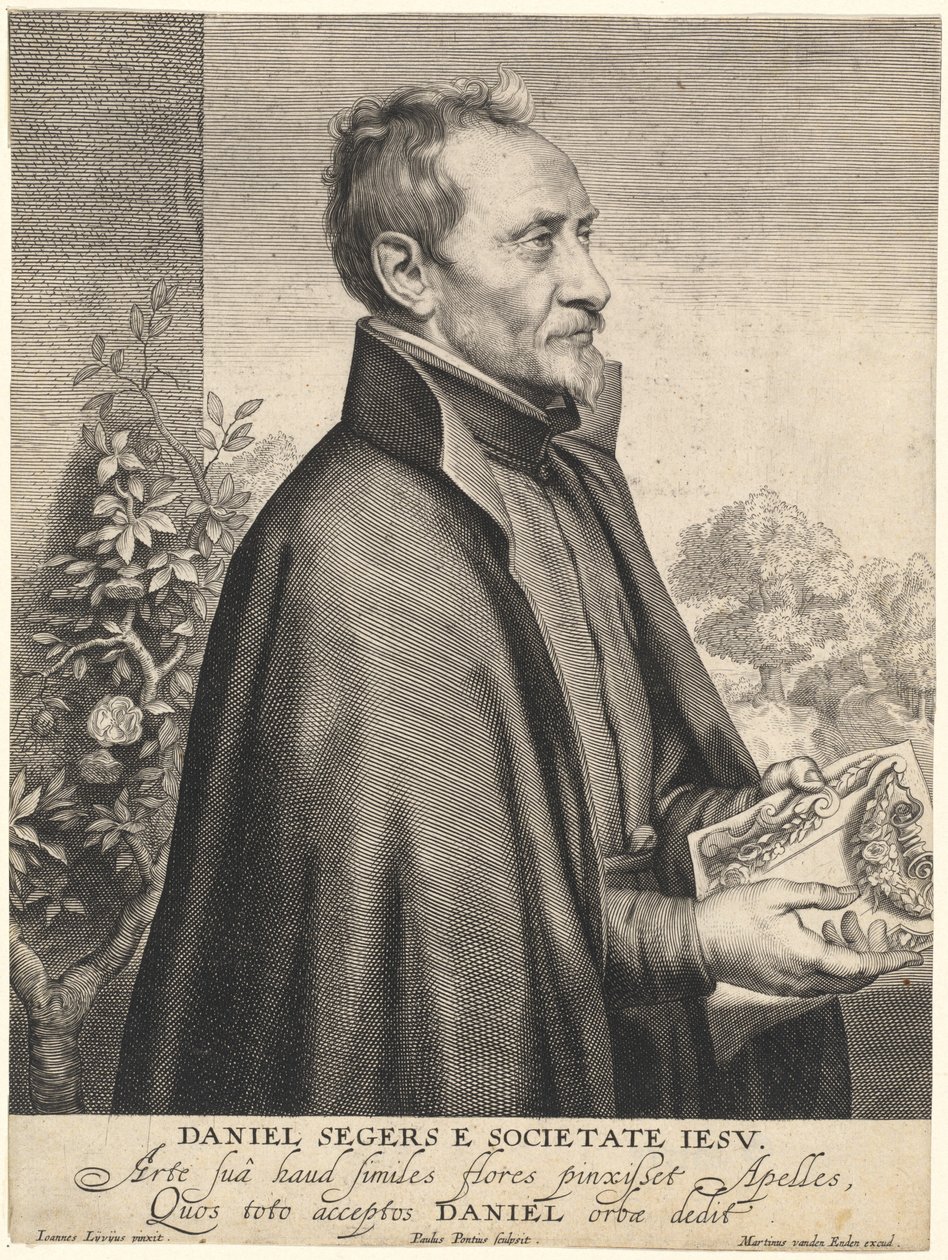 Daniel Segers, jezuitský kněz od Paulus Pontius after Jan Lievens